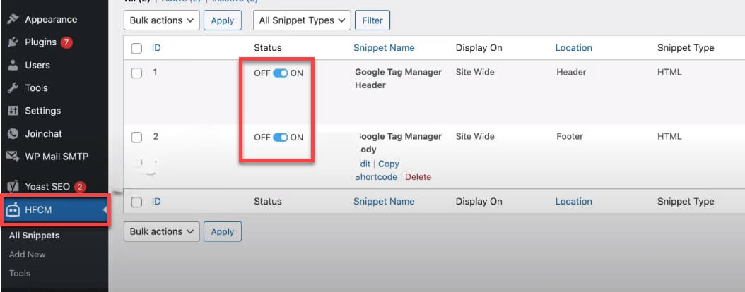 Verifying Google Tag Manager Codes