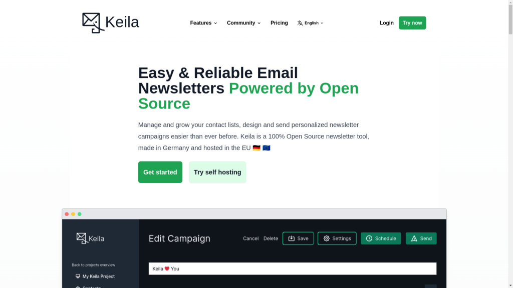 Keila self hosted email server