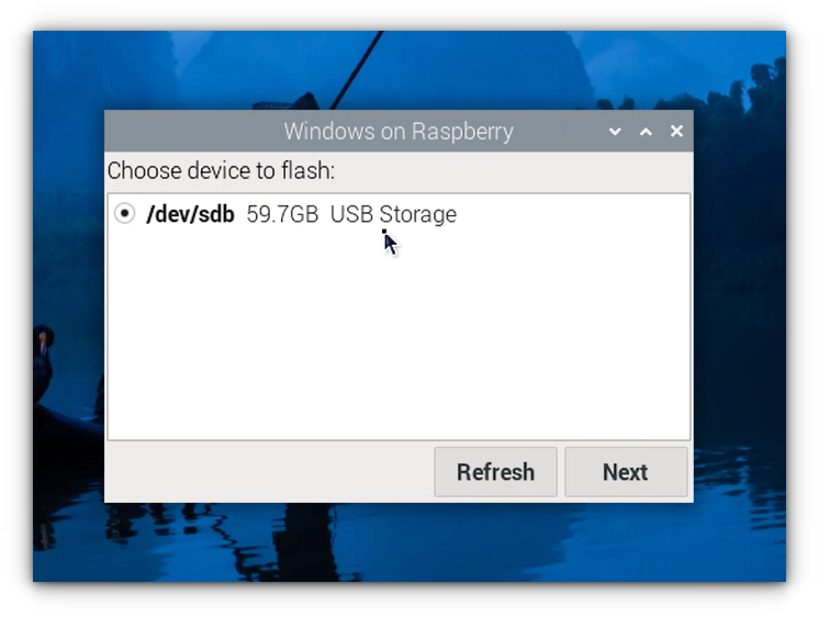 Flas Windows on Raspberry Pi
