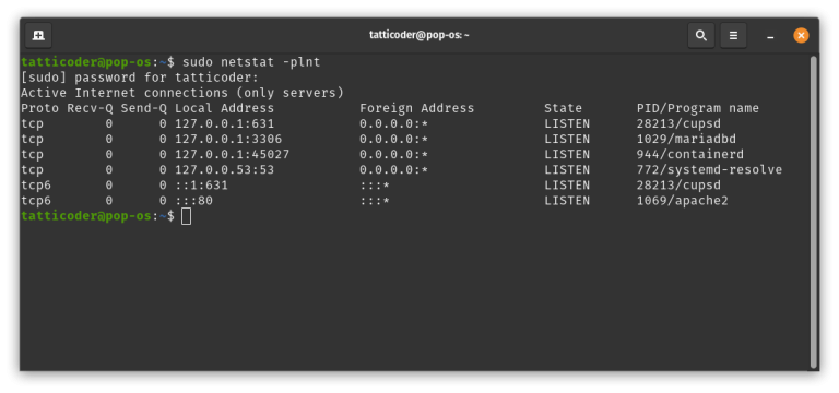 How to Check if TCP Port is Open, Closed or in Use on Linux?