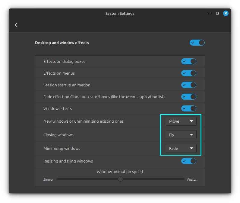 Set the Window movement style in Cinnamon settings.