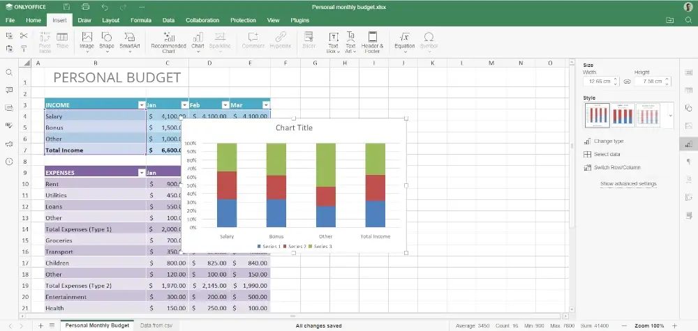 ONLYOFFICE Spreadsheet Editor