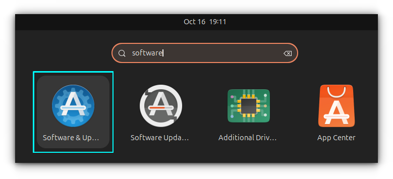 Open Software and Updates from Ubuntu Activities Overview