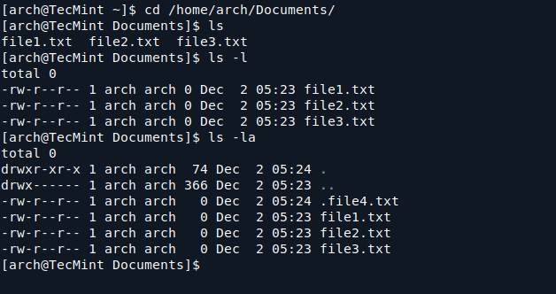 Navigating File System 