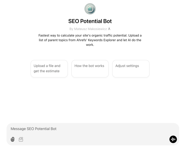 Estimate Your SEO Potential With This Free ChatGPT Bot