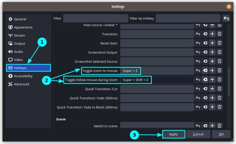 Use Zoom In and Out While Recording in OBS Studio