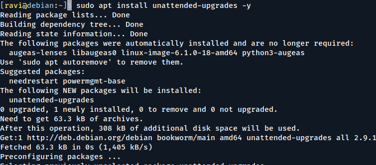 Install Unattended-Upgrades on Debian