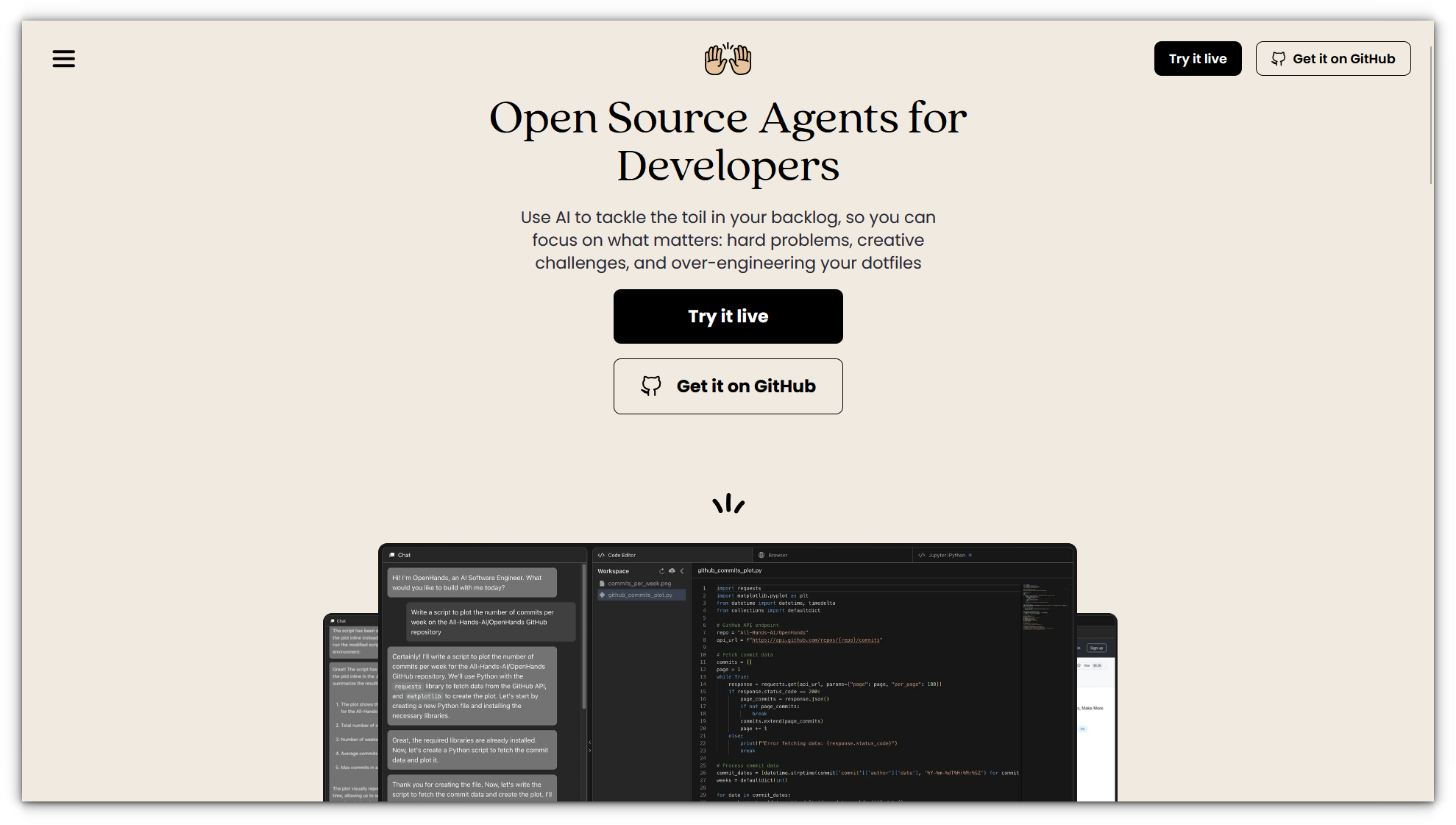 all-hands homepage