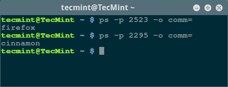 How to Find a Process Name Using PID Number in Linux