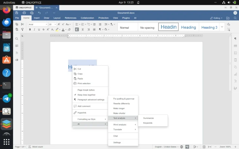 ONLYOFFICE + LocalAI: AI Document Editing Setup on Ubuntu