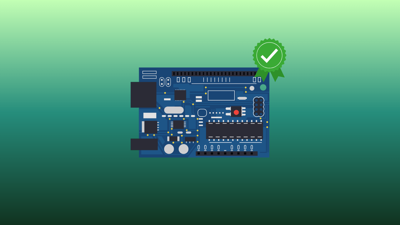 there is a ssd controller in the middle with a green seal of approval above it towards the right