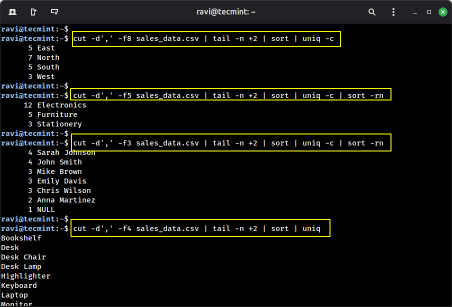 uniq: Find, Count, and Filter Unique Data