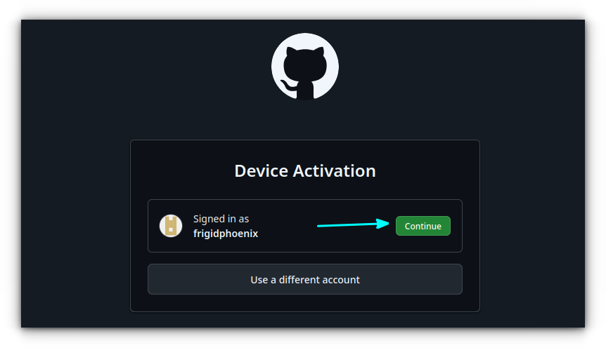 Continue login on website.