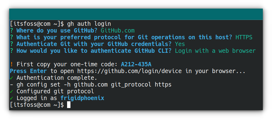 Device connection is a success.
