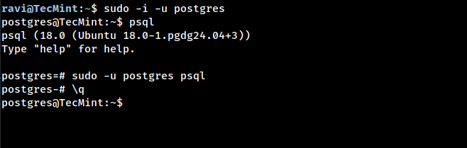 How to Install and Use PostgreSQL 18 on Ubuntu 24.04 LTS