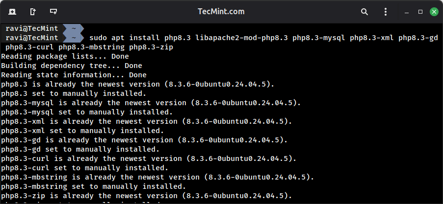 Installing PHP 8.3 Modules for Apache