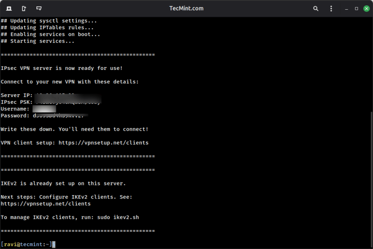 How to Setup Your Own IPsec/L2TP VPN Server in Linux
