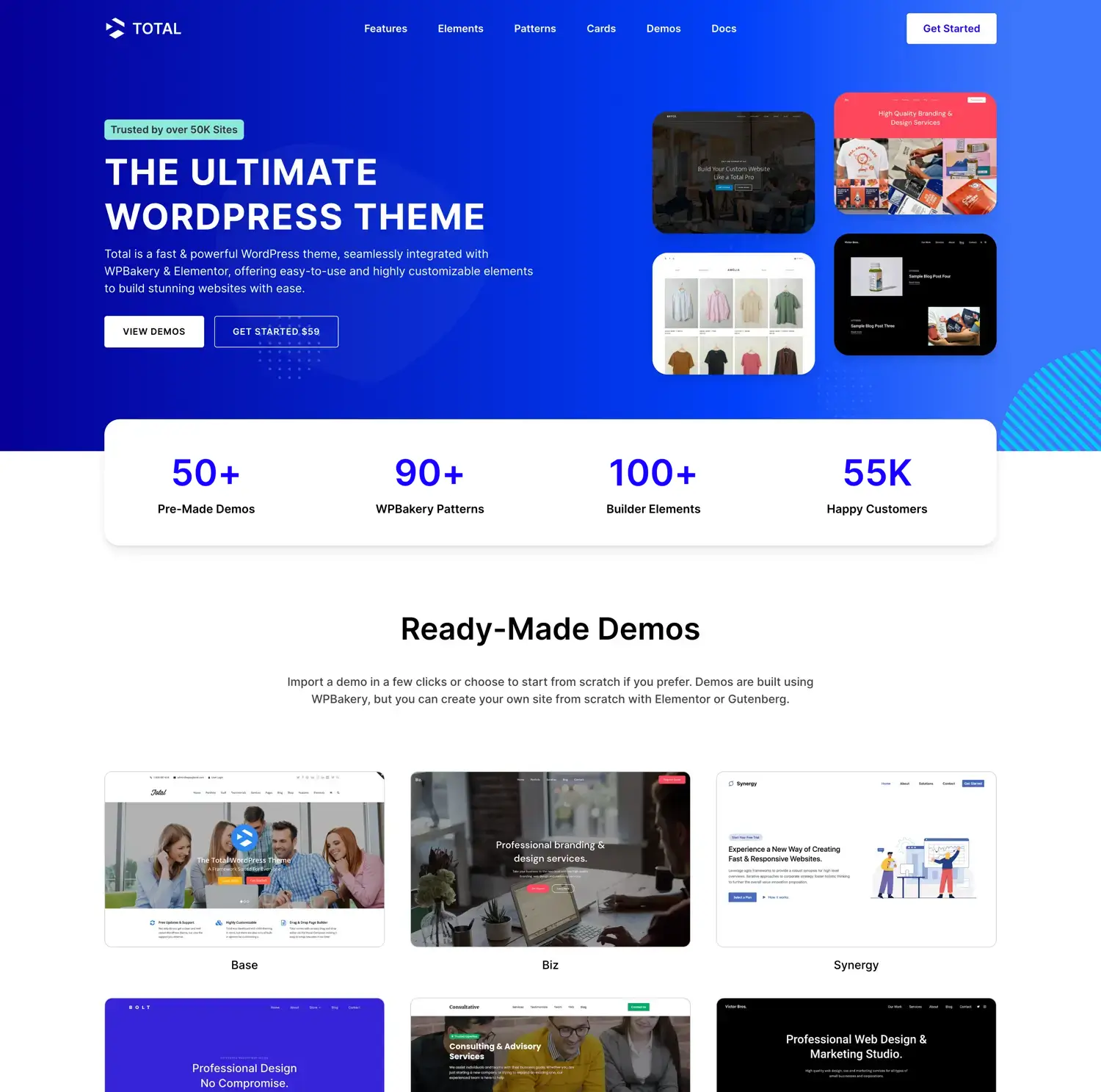 Total WordPress Landing Page