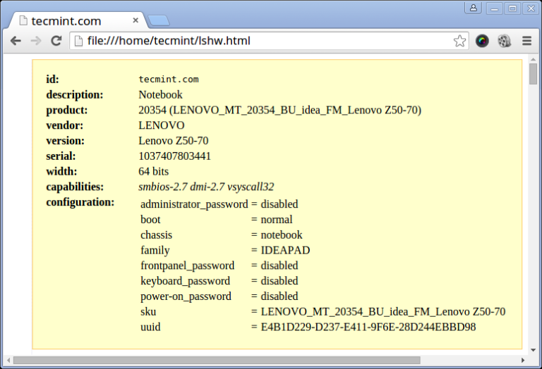 11 Commands to View Linux Hardware Details (CPU, RAM, Disk)