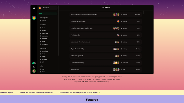 Meet Roomy: An Open-Source Discord Alternative for the Decentralized Web