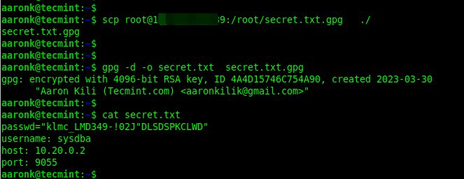 How to Use GPG to Encrypt and Decrypt Files in Linux